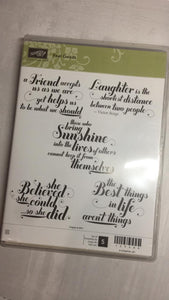 Feel Goods | Sentiments | Clear Mount Stamp Set