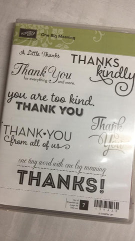 One Big Meaning | Clear Mount Stamp Set