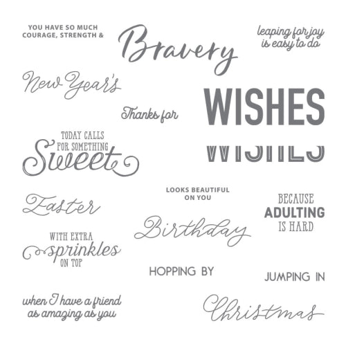 More Than Words | Retired Photopolymer Stamp Set | Stampin' Up! | BRAND NEW