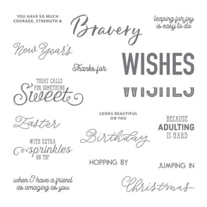More Than Words | Retired Photopolymer Stamp Set | Stampin' Up! | BRAND NEW
