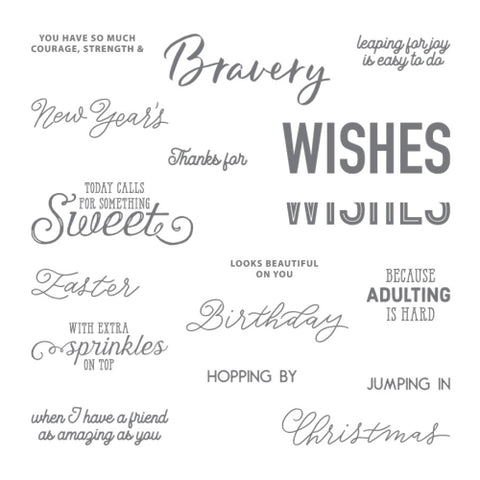 More Than Words | Retired Photopolymer Stamp Set | Stampin' Up! | BRAND NEW