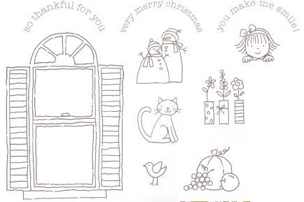 Window Dressing | Retired Wood Mount Stamp Set | Stampin' Up!