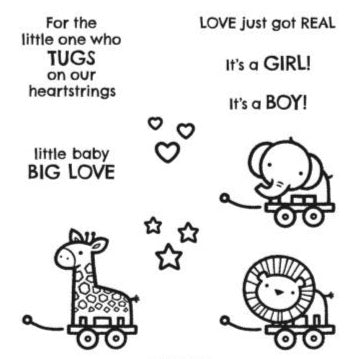 Baby Pull Toys | Retired Cling Mount Stamp Set | Stampin' Up!