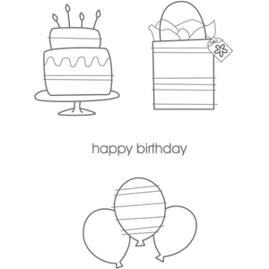 Bitty Birthday | Retired Wood Mount Stamp Set | Stampin' Up!