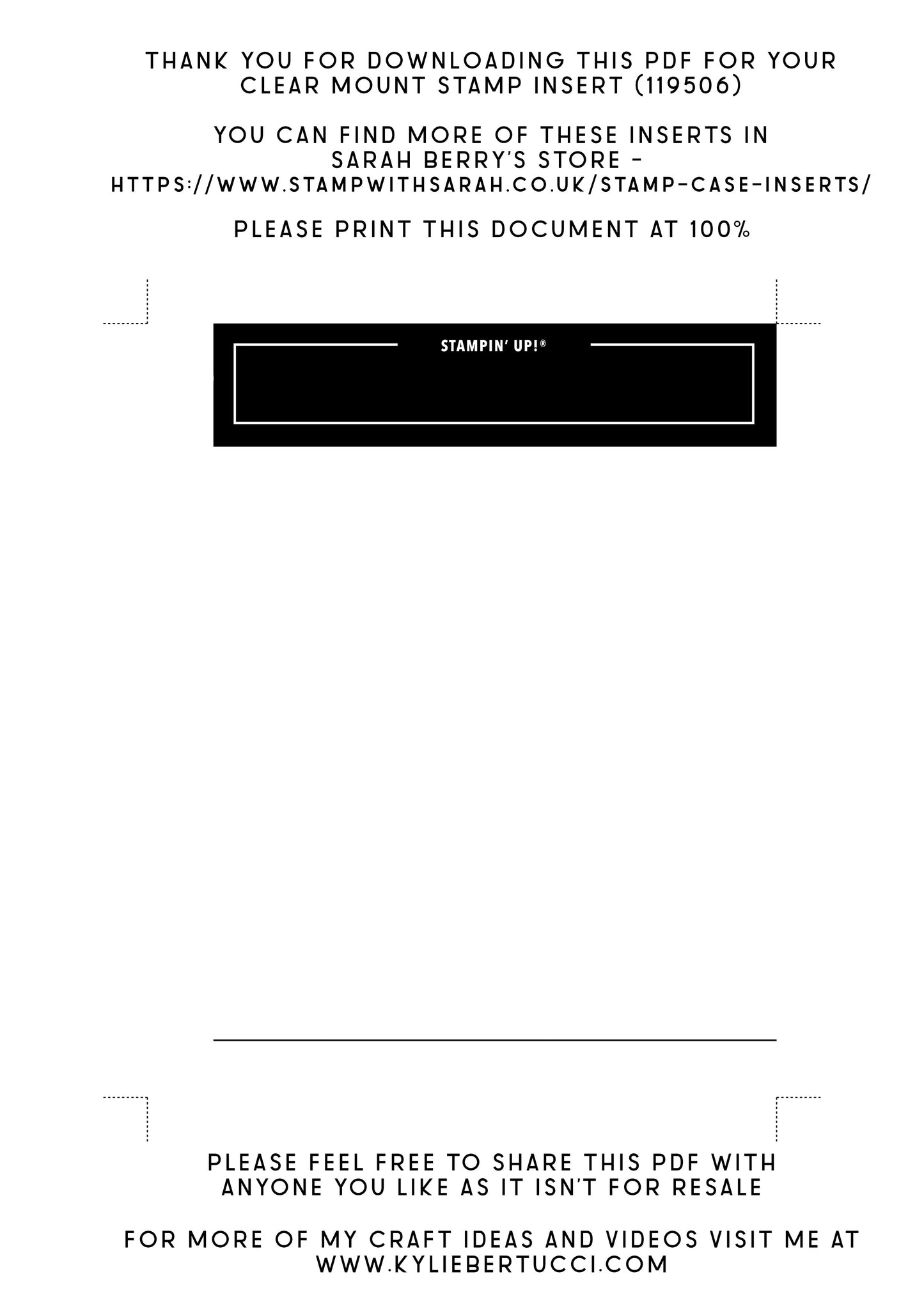 Kylie's #loveitchopit and Storage Clear Insert PDFs (Instant Download)