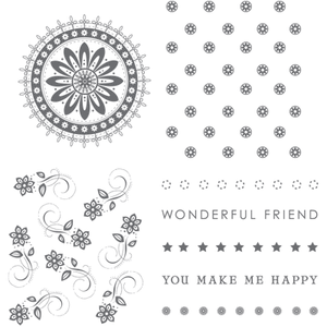 Boho Backgrounds | Retired Wood Mount Stamp Set | Stampin' Up!