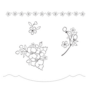 Bordering on Romance | Retired Wood Mount Stamp Set | Stampin' Up!