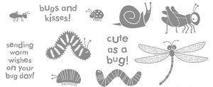 Bugs and Kisses | Retired Wood Mount Stamp Set | Stampin' Up!