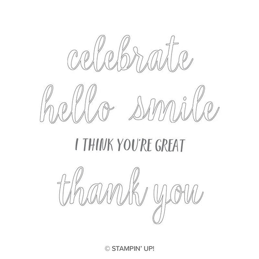 Calligraphy Essentials | Retired Clear Mount Stamp Set | Stampin' Up!