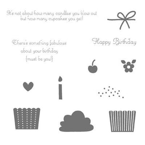 Create a Cupcake | Retired Wood Mount Stamp Set | Stampin' Up!