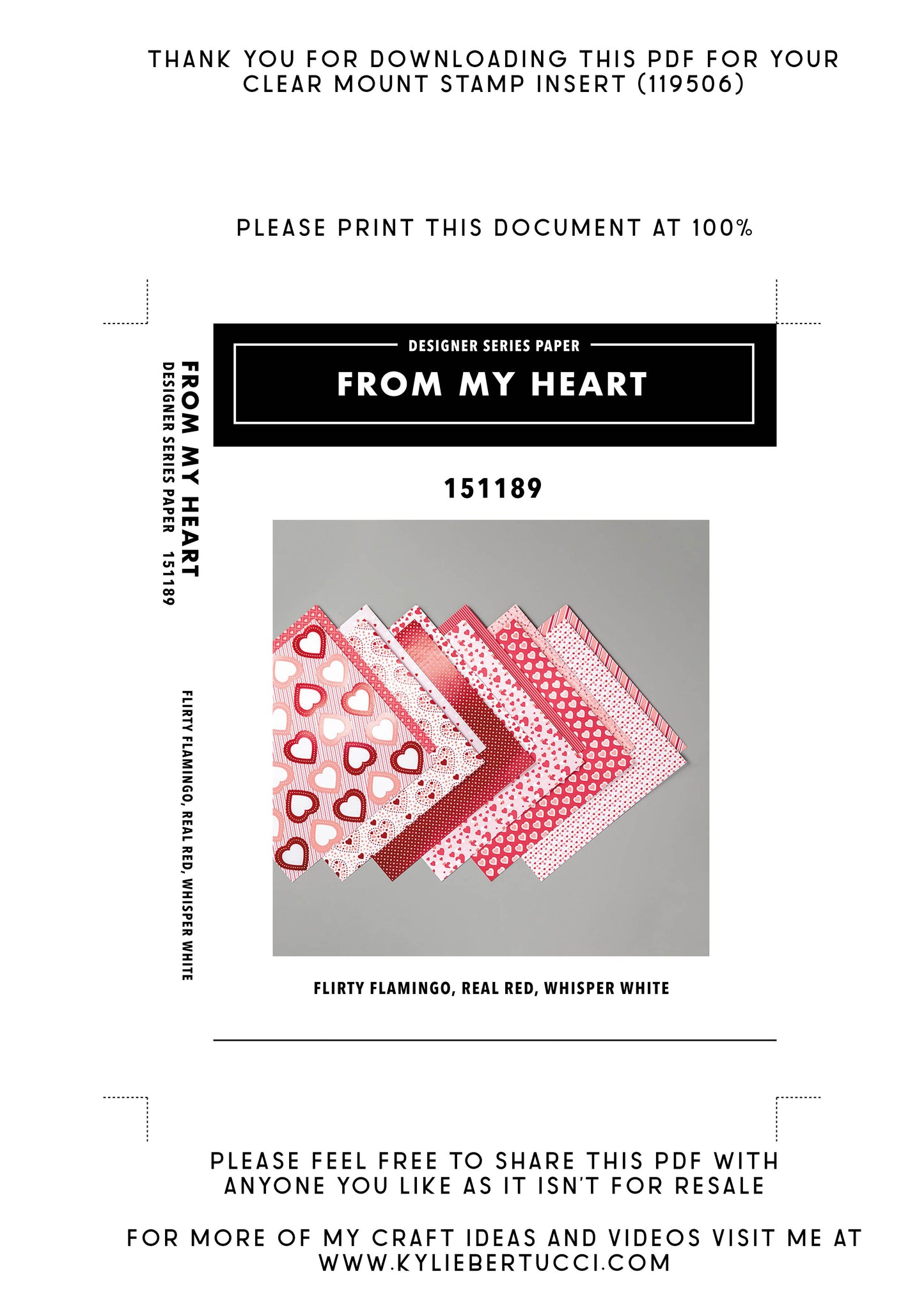 RETIRED Kylie's #loveitchopit and Storage Clear Insert PDFs (Instant Download)