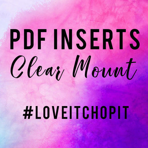 Kylie's #loveitchopit and Storage Clear Insert PDFs (Instant Download)