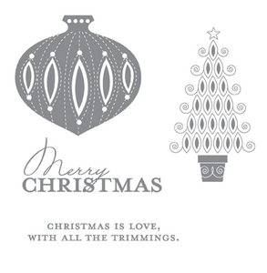 Contempo Christmas | Retired Wood Mount Stamp Set | Stampin' Up!