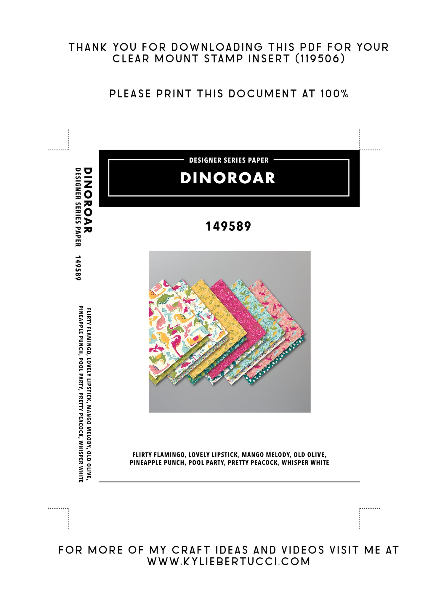 RETIRED Kylie's #loveitchopit and Storage Clear Insert PDFs (Instant Download)