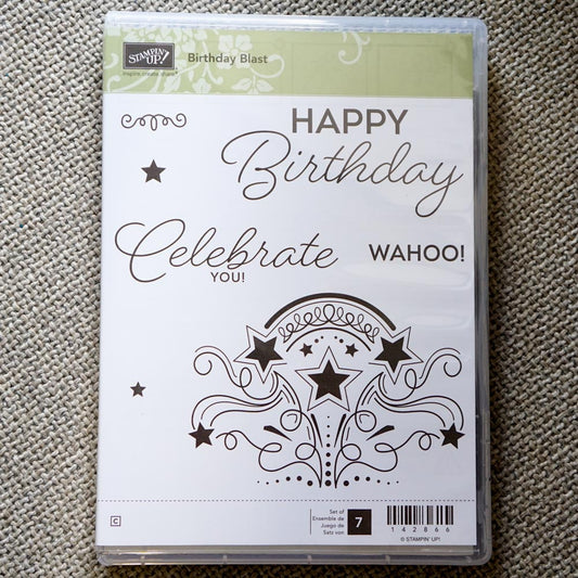 Birthday Blast | Retired Clear Mount Stamp Set