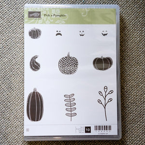 Pick a Pumpkin | Retired Clear Mount Stamp Set | Brand New, Never Used