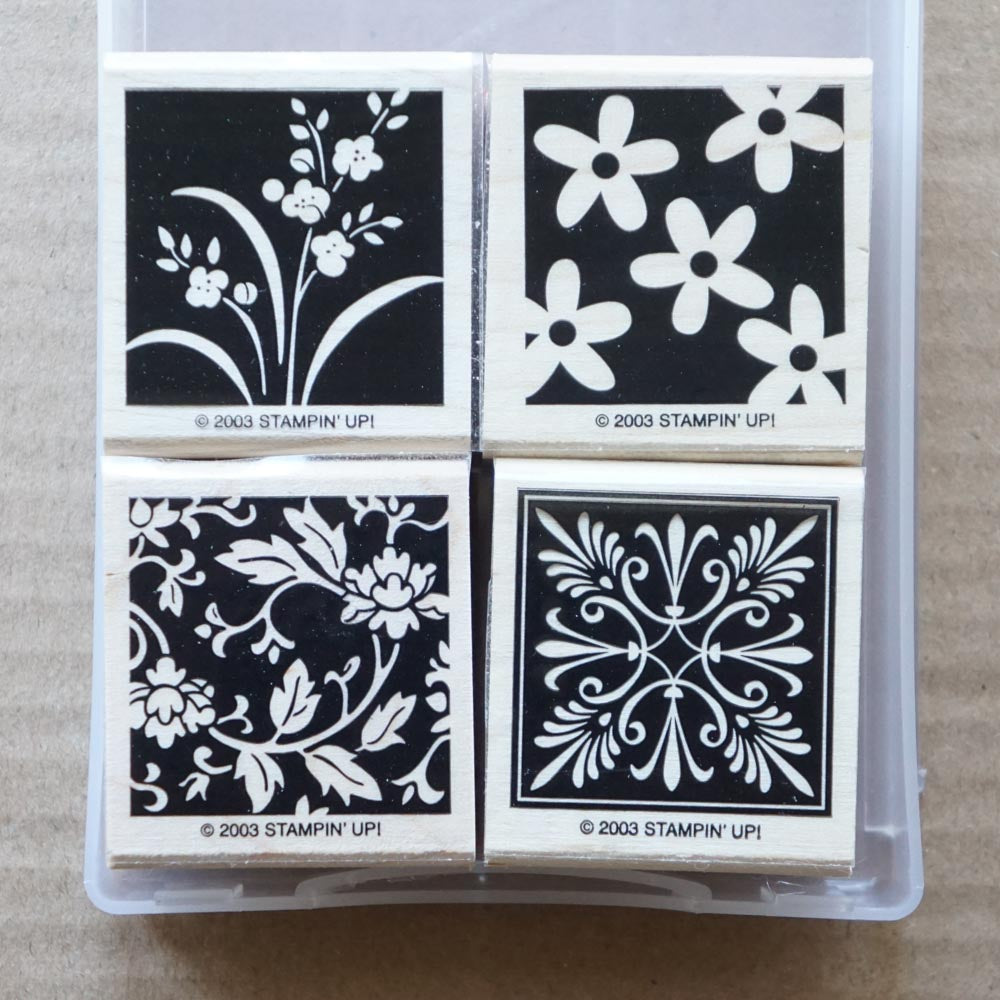 Mostly Flowers | Retired Wood Mount Stamp Set