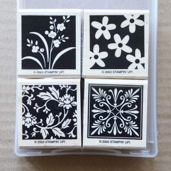 Mostly Flowers | Retired Wood Mount Stamp Set