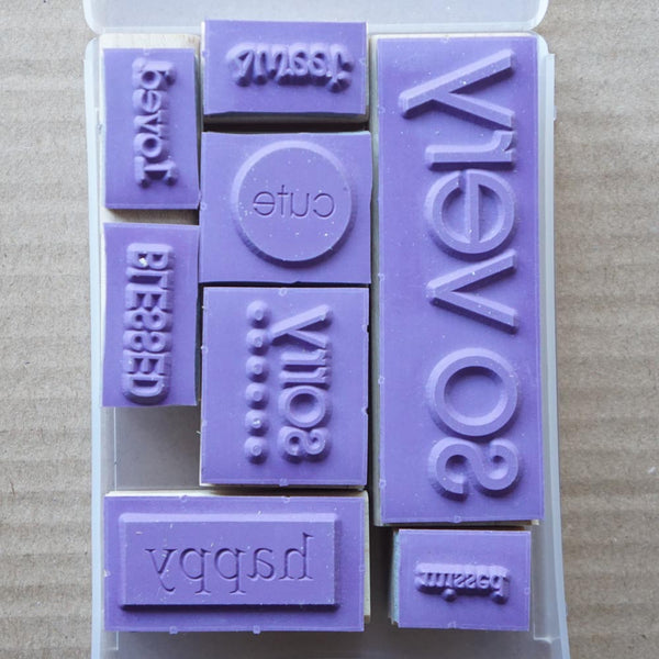 So Very | Retired Wood Mount Stamp Set