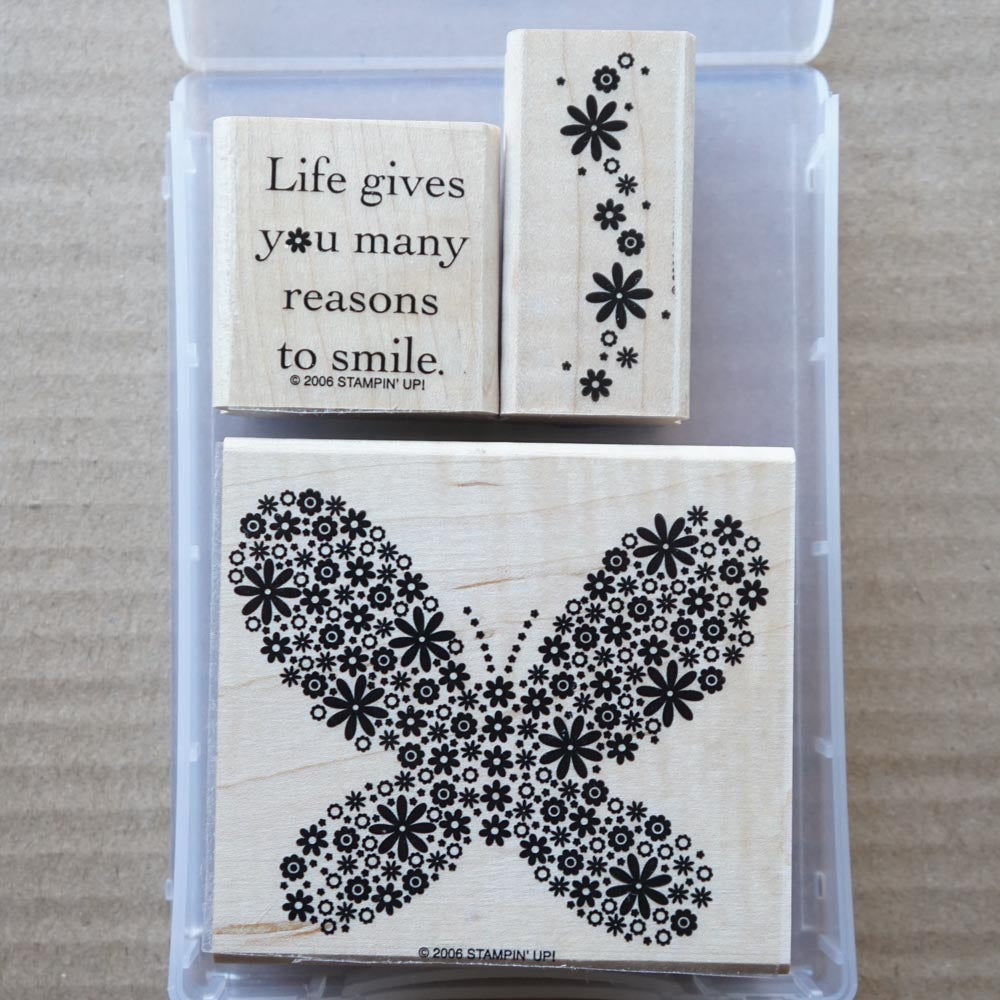 Reasons to Smile | Retired Wood Mount Stamp Set