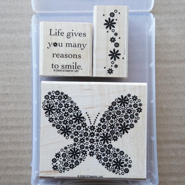 Reasons to Smile | Retired Wood Mount Stamp Set