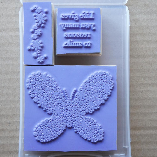 Reasons to Smile | Retired Wood Mount Stamp Set