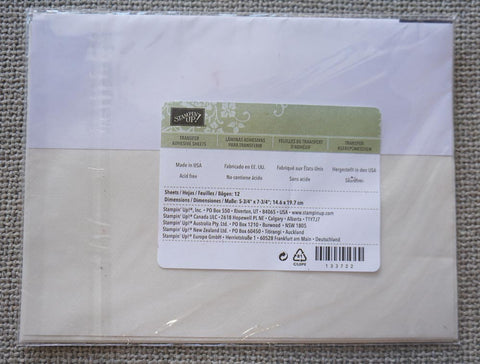Transfer Adhesive Sheets | Retired Item