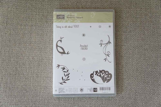 Beautiful Peacock | Photopolymer Stamp Set | SAB | Sale-a-Braiton 2018 | Brand New, Never Used