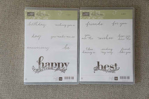 Happy Wishes | Clear Mount Saleabration Stamp Set | SAB (Set of 2)