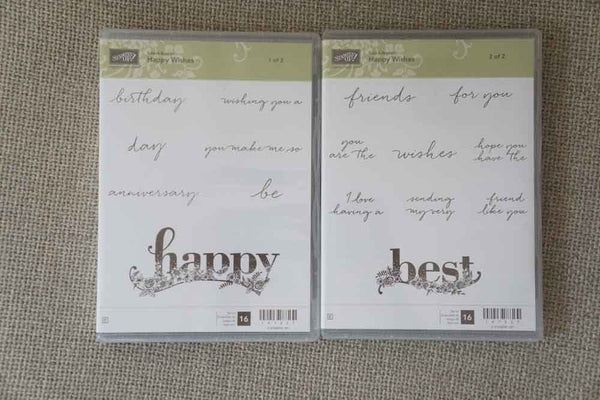 Happy Wishes | Clear Mount Saleabration Stamp Set | SAB (Set of 2)