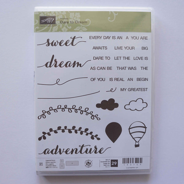 Dare to Dream | Retired Photopolymer Stamp Set | Host Set | Brand New, Never Used