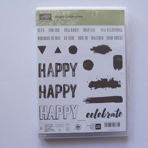 Happy Celebrations | Retired Photopolymer Stamp Set
