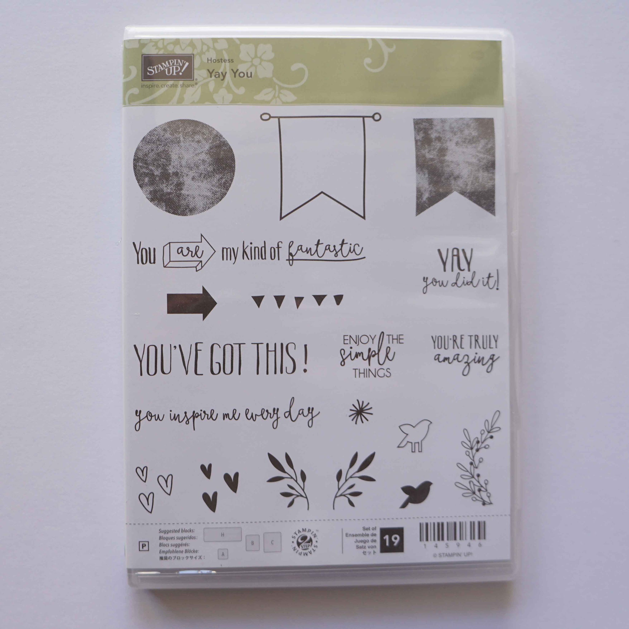 Yay You | Retired Photopolymer Stamp Set | Host Stamp Set