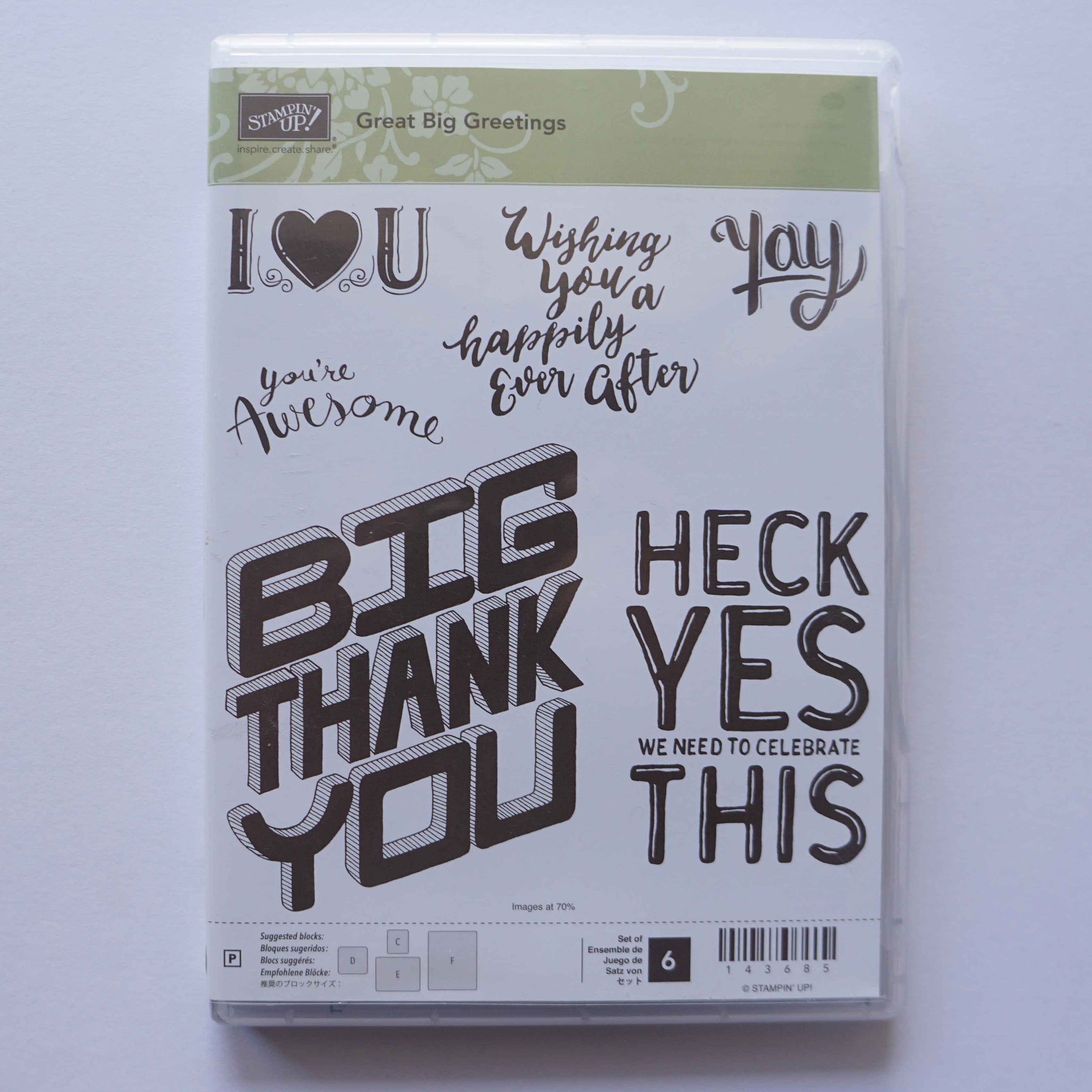 Great Big Greetings | Retired Photopolymer Stamp Set