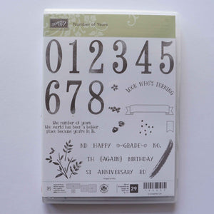 Number of Years | Retired Photopolymer Stamp Set