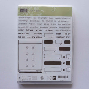 Text Ya Later | Retired Photopolymer Stamp Set