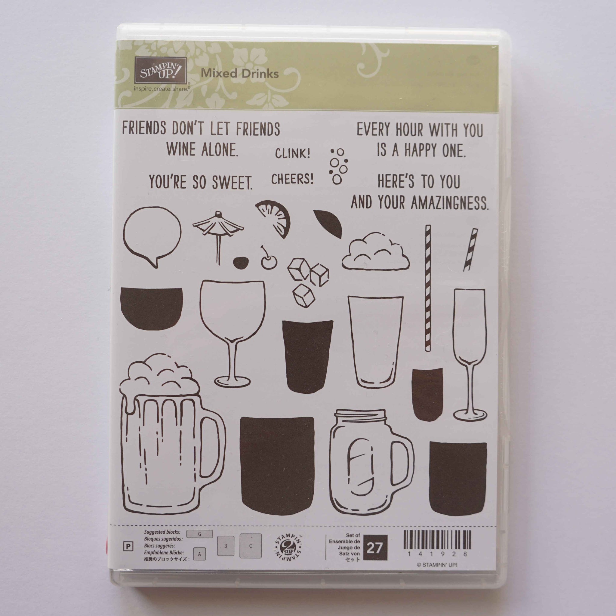 Mixed Drinks | Retired Photopolymer Stamp Set