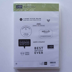 Best Decision Ever | Retired Photopolymer Stamp Set