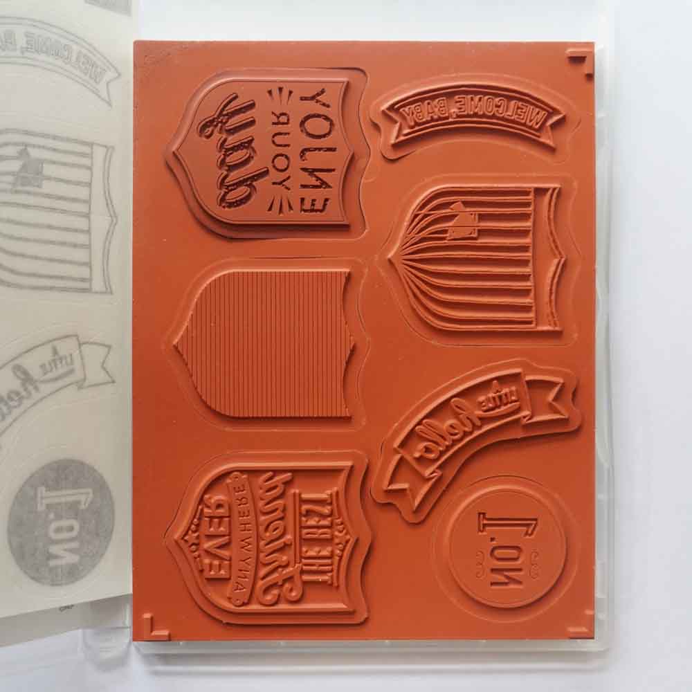 Badges and Banners | Retired Clear Mount Stamp Set