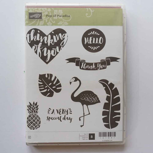Pop of Paradise | Retired Clear Mount Stamp Set