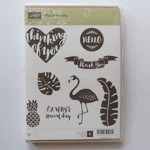 Pop of Paradise | Retired Clear Mount Stamp Set