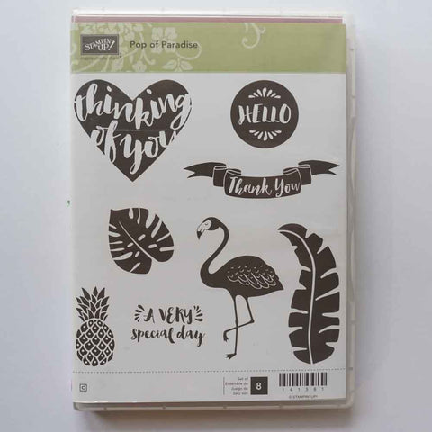 Pop of Paradise | Retired Clear Mount Stamp Set