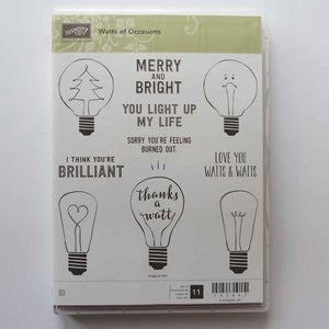 Watts of Occasions | Retired Clear Mount Stamp Set