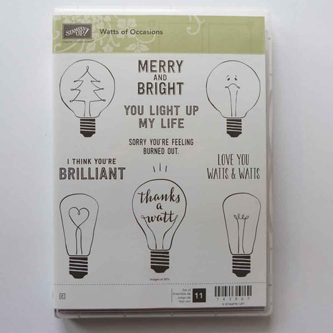 Watts of Occasions | Retired Clear Mount Stamp Set