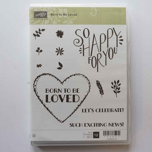 Born to be Loved | Retired Clear Mount Stamp Set