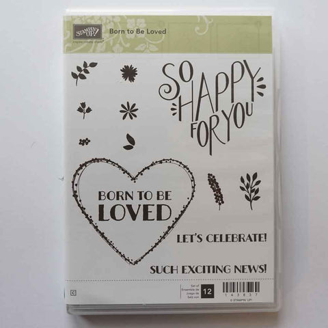 Born to be Loved | Retired Clear Mount Stamp Set