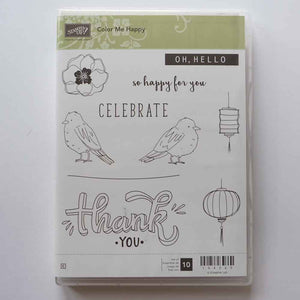 Colour Me Happy | Retired Clear Mount Stamp Set | BRAND NEW | Stampin' Up!