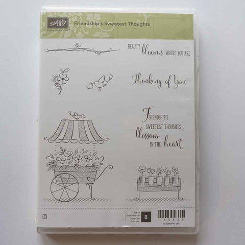 Friendship's Sweetest Thoughts | Retired Clear Mount Stamp Set