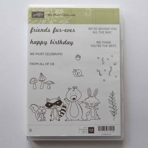 We Must Celebrate | Retired Clear Mount Stamp Set