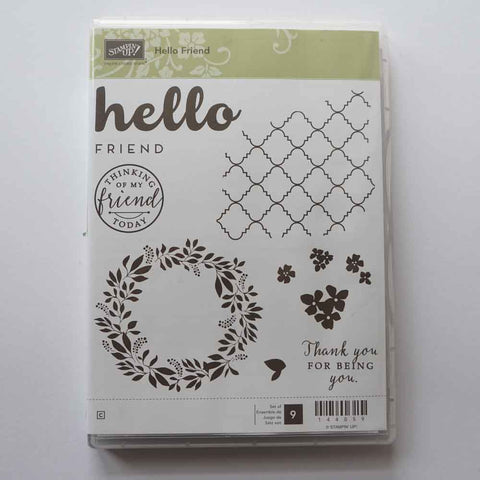 Hello Friend | Retired Clear Mount Stamp Set